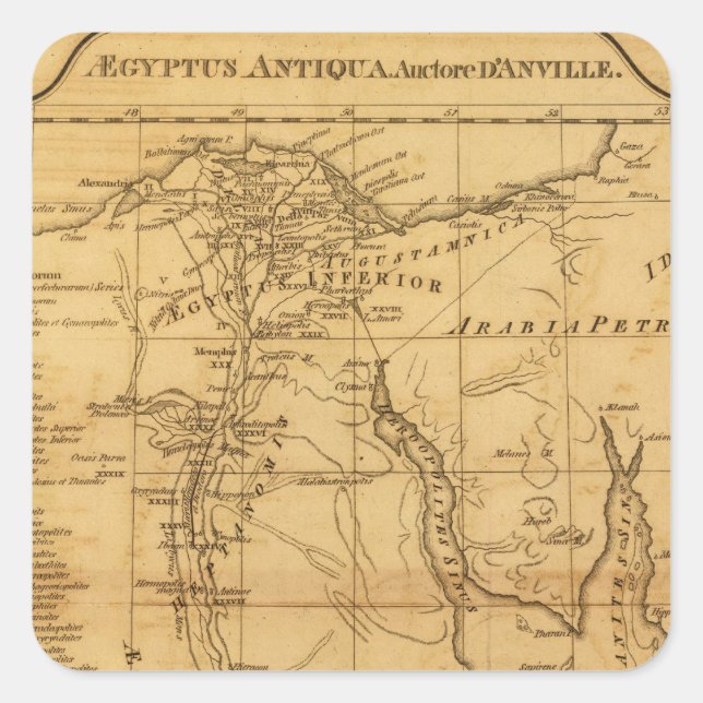 Ancient Egypt 3 Square Sticker (Front)