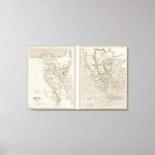 Ancient Egypt, Ancient Greece Canvas Print