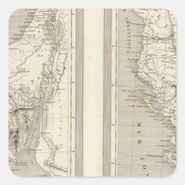 Ancient Egypt, Ancient Greece Square Sticker (Front)