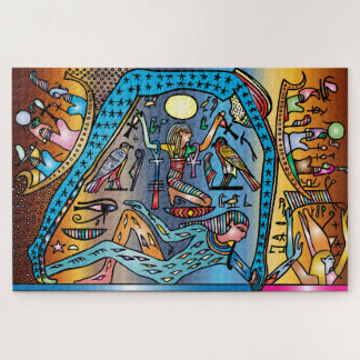 Ancient Egypt Art God Geb Supports Nut in Heaven Jigsaw Puzzle