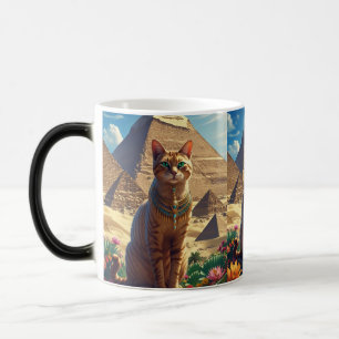 Ancient egypt cat magic mug