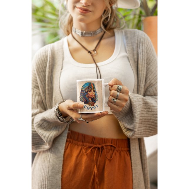 Ancient Egypt Colourful Queen Pharaohs Mug (Creator Uploaded)