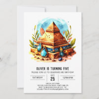 Ancient Egypt Custom Modern Pyramids Birthday
