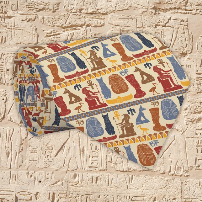 Ancient Egypt Egyptian Graphics Collage Tie (Creator Uploaded)