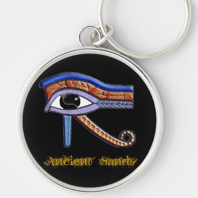 Ancient Egypt Eye of Horus Wadjet Keychain (Front)