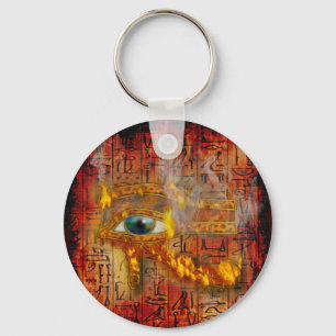 Ancient Egypt Eye of Horus Wadjet Keychain