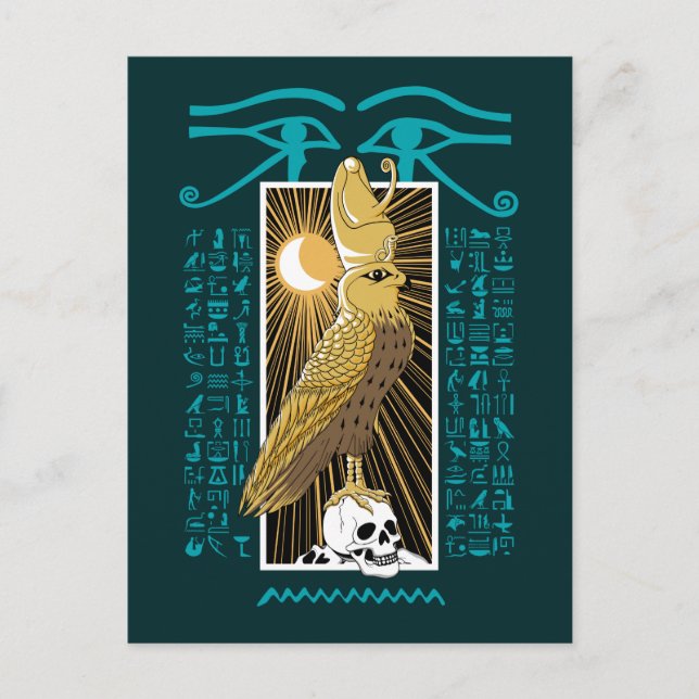 Ancient Egypt Falcon God Horus Postcard (Front)