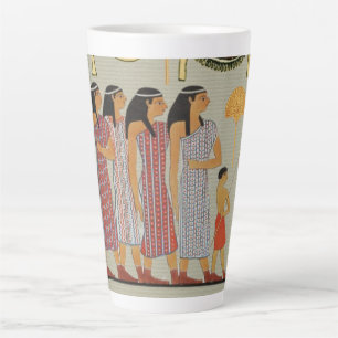ancient egypt giant decorated colourful painting latte mug