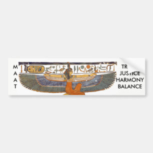 Ancient Egypt Goddess MA'AT Bumper Sticker