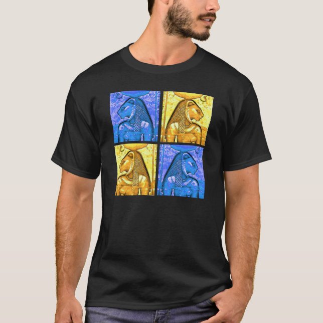 Ancient Egypt Goddess Sekhmet - Lion Goddess T-Shirt (Front)