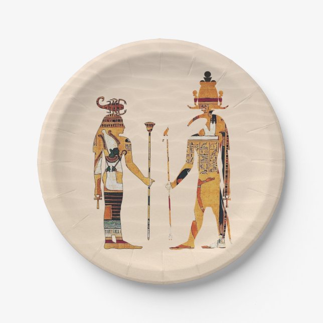 Ancient Egypt Gods Paper Plate (Front)