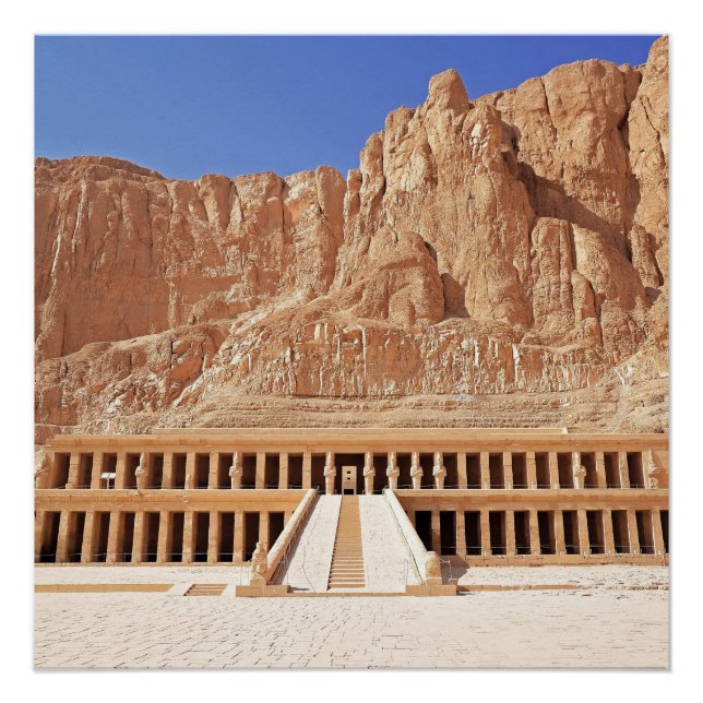 Ancient Egypt Hatshepsut Deir Bahri Temple Luxor Poster (Front)