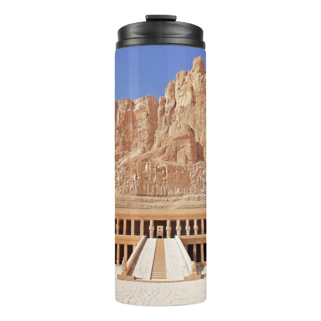 Ancient Egypt Hatshepsut Deir Bahri Temple Luxor Thermal Tumbler (Front)