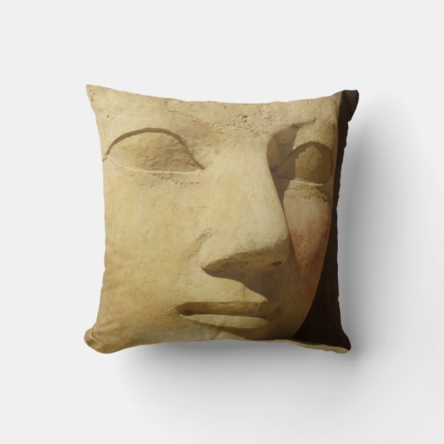 Ancient Egypt Hatshepsut statue temple travel Cushion (Front)