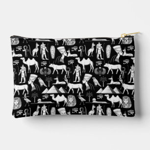 Ancient Egypt Hieroglyphic Symbol Pattern      Accessory Pouch