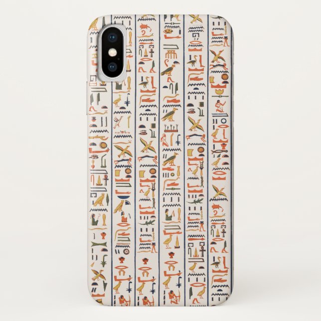 ancient egypt hieroglyphs pattern background histo Case-Mate iPhone case (Back)