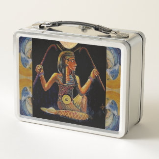 Ancient Egypt Isis Osiris Maureen Girard Goddess  Metal Lunch Box