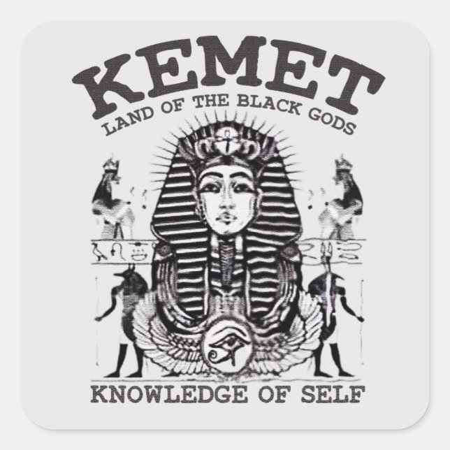 Ancient Egypt Kemet  Black History Square Sticker (Front)