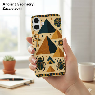 Ancient Egypt Mystique Geometric Papyrus iPhone 16 Plus Case