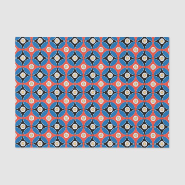 ancient egypt pattern floral geometric background tissue paper (Front)