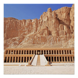 Ancient Egypt Pharaoh deir el bahri Temple Dynasty Poster