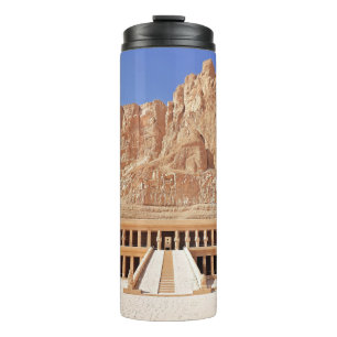 Ancient Egypt Pharaoh deir el bahri Temple Dynasty Thermal Tumbler