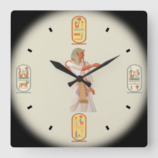 Ancient Egypt ~ Pharaoh Mienptah-Hotéphimat ~1878 Square Wall Clock