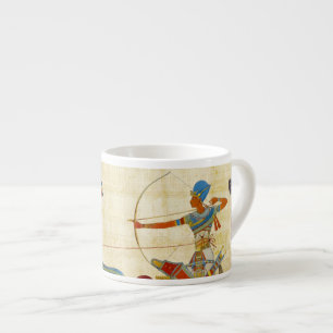 Ancient Egypt Pharaoh Ramesses II Horses papyrus Espresso Cup
