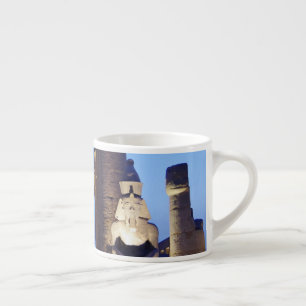 Ancient Egypt Pharaoh Ramses Giant Statue Karnak  Espresso Cup