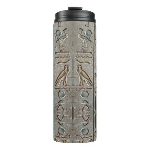 Ancient Egypt Pharaohs Hieroglyphs Engrave Text  Thermal Tumbler