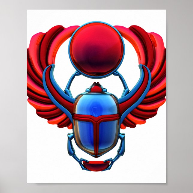 Ancient Egypt Scarab Beetle Poster (Front)