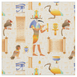 Ancient Egypt Symbols Fabric