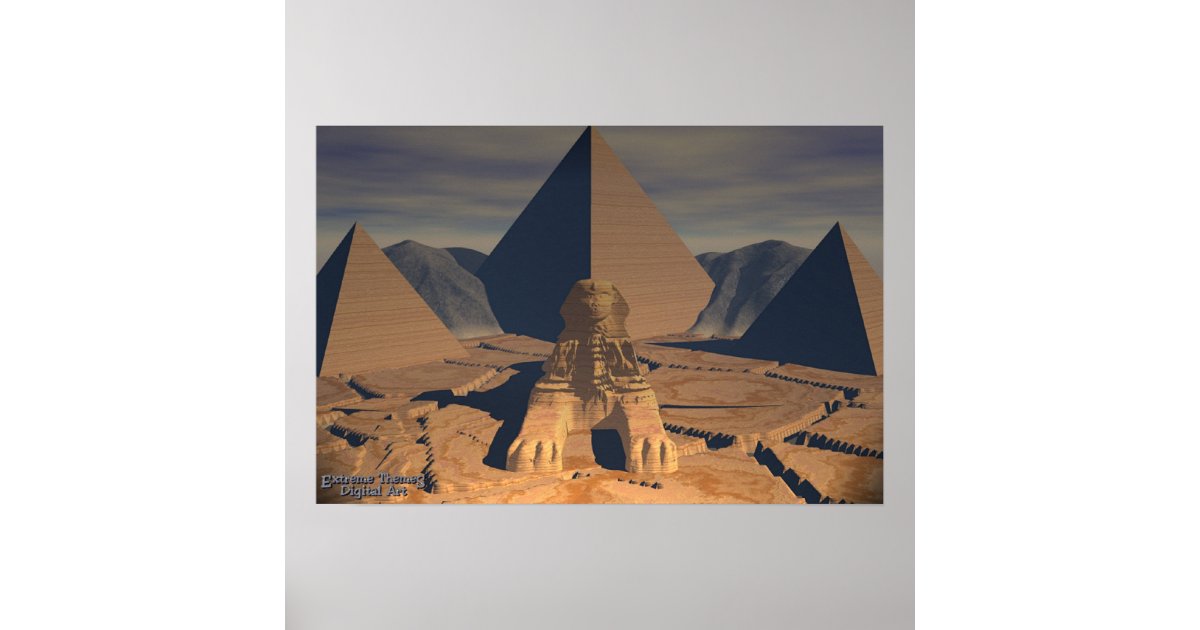 Ancient Egypt - The Sphinx Poster | Zazzle