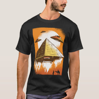 Ancient Egypt UFO Alien Flying T-Shirt