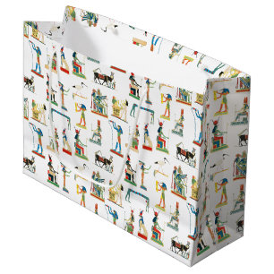 Ancient Egypt Vintage Egyptian Pattern Large Gift Bag