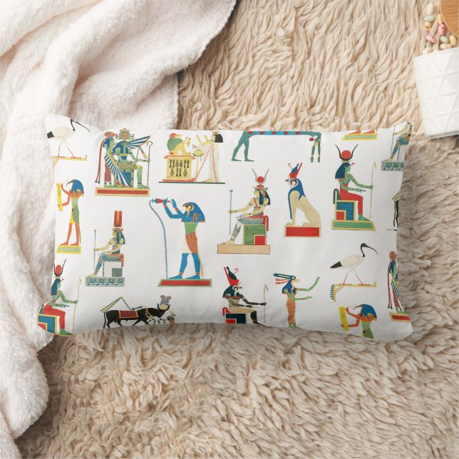 Ancient Egypt Vintage Egyptian Pattern  Lumbar Cushion (Blanket)