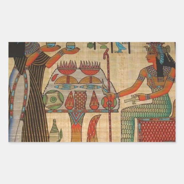 ANCIENT EGYPT WALL MURAL RECTANGULAR STICKER (Front)