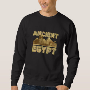 Ancient Egypt With Pyramid And Pharaoh With Sphinx Sweatshirt