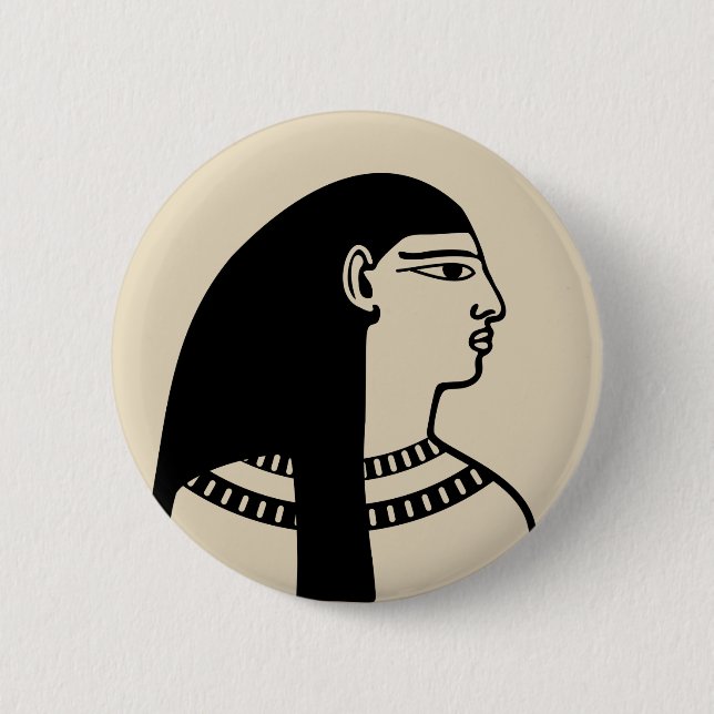 Ancient Egyptian 6 Cm Round Badge (Front)