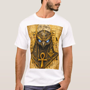 Ancient Egyptian Ankh Warrior – Golden Pharaoh Mas T-Shirt