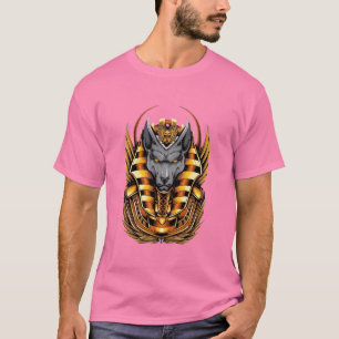 Ancient Egyptian Anubis Graphic T-Shirt Gold Pha