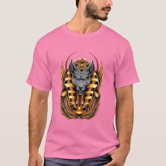Ancient Egyptian Anubis Graphic T-Shirt | Gold Pha