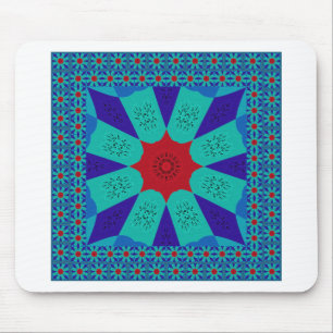 Ancient Egyptian Art: A Vibrant Mandala. Mouse Mat