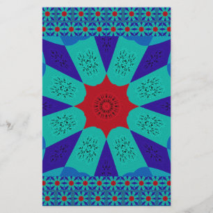 Ancient Egyptian Art: A Vibrant Mandala.  Stationery
