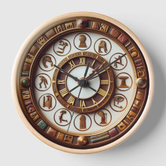 Ancient Egyptian Art Background 07 Clock