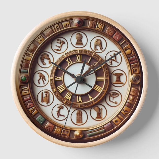 Ancient Egyptian Art Background 07 Clock (Front)