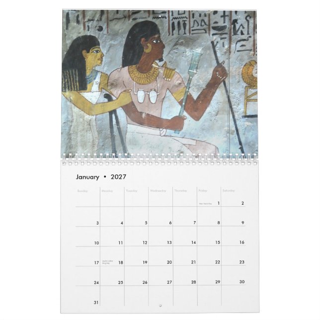 Ancient Egyptian Art Calendar 2012 (Jan 2027)