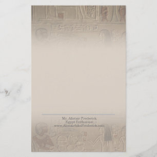 Ancient Egyptian Art Gradient Hieroglyphics Stationery