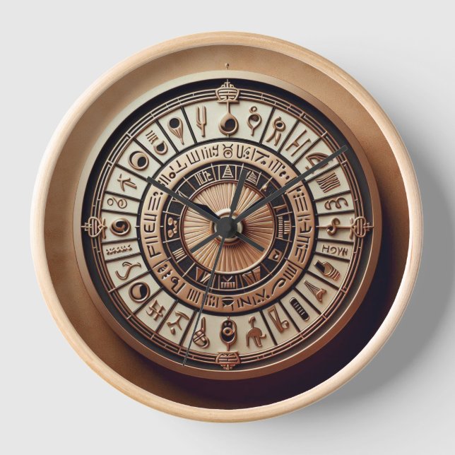 Ancient Egyptian Background 04 Clock (Front)