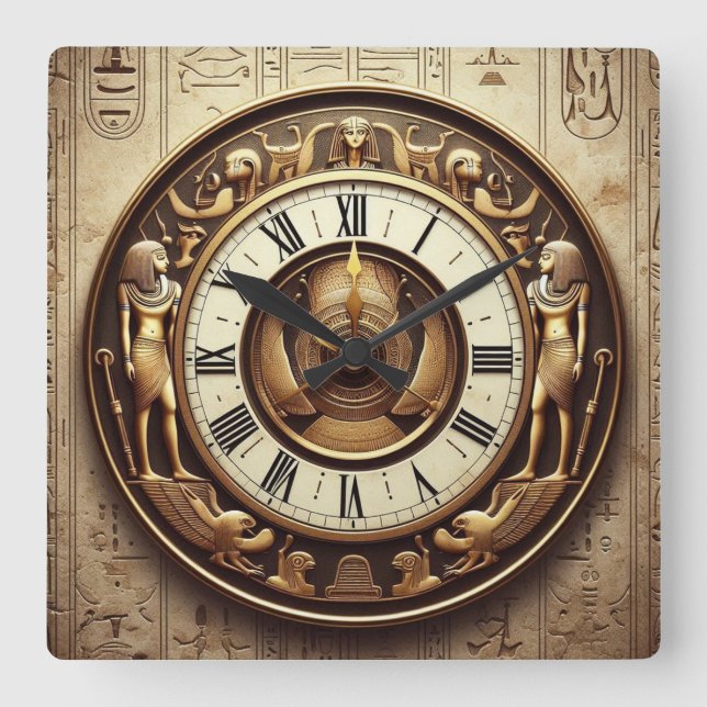 Ancient Egyptian Background Clock 006 (Front)